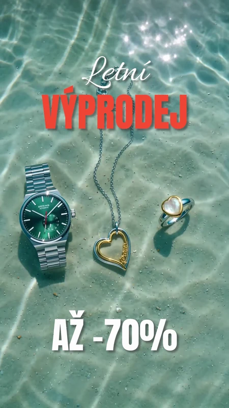 Náhled videa na&nbsp;výšku — letní výprodej, hodinky a&nbsp;šperky ve&nbsp;vodě